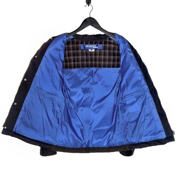 Junya Watanabe Comme Des Garçons Navy Blue Down Blazer Jacket - Picture 6 of 9